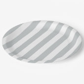 グレーのストライプ色を任意の色にクリック変更 ペーパープレート (アングル)