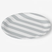 グレーのストライプ色を任意の色にクリック変更 ペーパープレート (アングル)