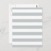 グレーのストライプ色を任意の色にクリック変更 ポストカード (正面/裏面)