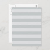 グレーのストライプ色を任意の色にクリック変更 ポストカード (正面/裏面)