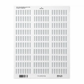 グレーのストライプ色を任意の色にクリック変更 ラベル (フルシート)