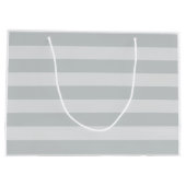 グレーのストライプ色を任意の色にクリック変更 ラージペーパーバッグ (裏面)