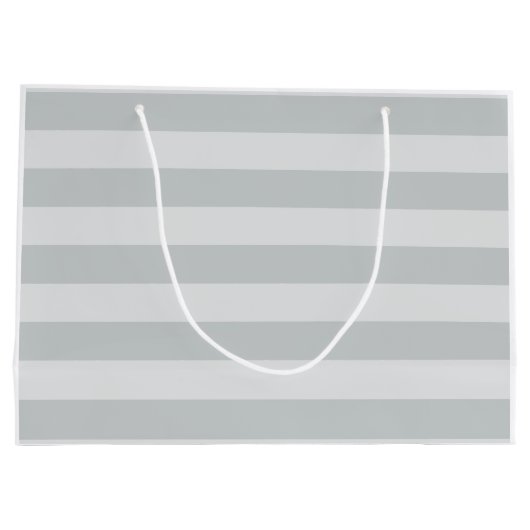 グレーのストライプ色を任意の色にクリック変更 ラージペーパーバッグ (裏面)