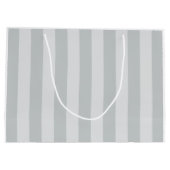 グレーのストライプ色を任意の色にクリック変更 ラージペーパーバッグ (裏面)