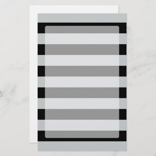 グレーのストライプ色を任意の色にクリック変更 便箋 (正面/裏面)