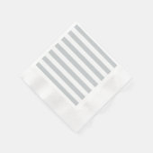 グレーのストライプ色を任意の色にクリック変更 縁ありカクテルナプキン (角)