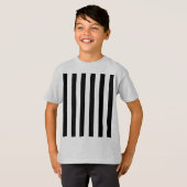 グレーのストライプ色を任意の色にクリック変更 Tシャツ (正面フル)