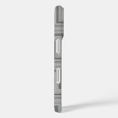 グレーのストライプ階段のパターン Case-Mate iPhoneケース (裏面 / 右)