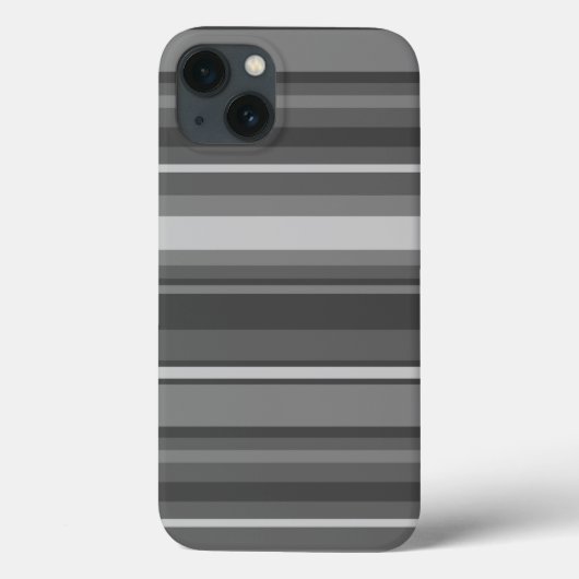 グレーのストライプ ケース・メイト iPhoneケース Case-Mate iPhoneケース (裏面)