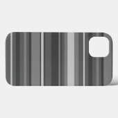 グレーのストライプ ケース・メイト iPhoneケース Case-Mate iPhoneケース (裏面 (横))
