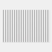 グレーのストライプ ラッピングペーパーシート (正面2)