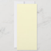 グレーのゾウさんと黄色のベイビーシャワー 招待状 (裏面)