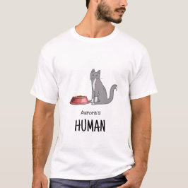 グレーのタキシード猫Tシャツ Tシャツ