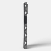 グレーのダイヤモンドパターンのシェードCase-Mate iPhone ca Case-Mate iPhoneケース (裏面 / 右)