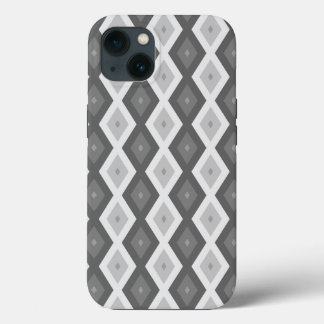 グレーのダイヤモンドパターンのシェードCase-Mate iPhone ca 13ケース