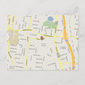 グレーのダマスク渦黄色結婚の方向カード エンクロージャーカード (裏面)