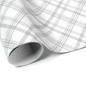 グレーのチェック柄のすばらしいパターン ラッピングペーパー (ロールコーナー)