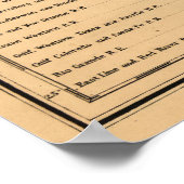 グレーのテキサス州の鉄道地図(1877) ポスター (角)