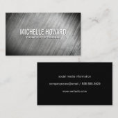 グレーのテクスチャの背景 名刺 (正面/裏面)