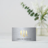 グレーのテクスチャ | モデル 名刺 (スタンド正面)