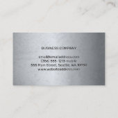 グレーのテクスチャ | モデル 名刺 (裏面)