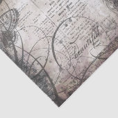 グレーのデコページの女性 薄葉紙 (詳細)