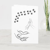 グレーのドッグマム 母の日のカード シーズンカード (裏面)