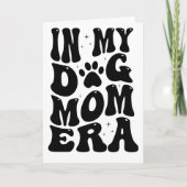 グレーのドッグマム 母の日のカード シーズンカード (正面)
