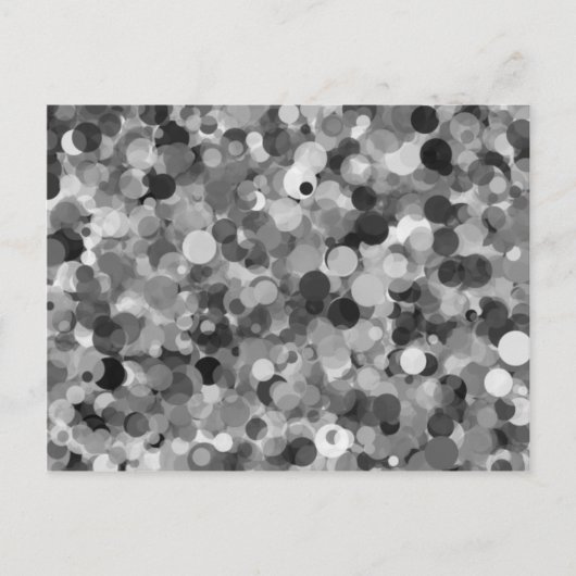 グレーのドットはがき ポストカード (正面)