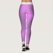 グレーのドットパターン（名前はピンク） レギンス (裏面)