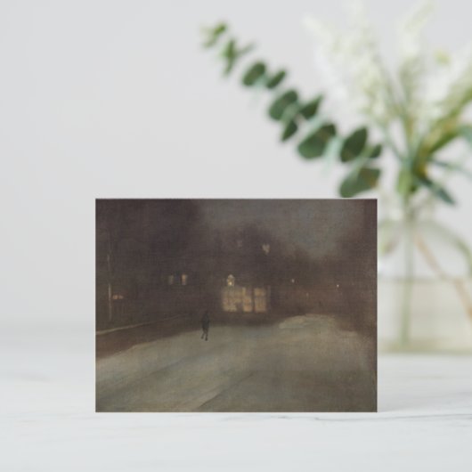 グレーのノクターンと金ゴールドバイウィスラー ポストカード (スタンド正面)