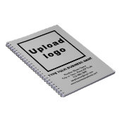 グレーのノートブックのビジネスブランド ノートブック (右側)