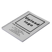 グレーのノートブックのビジネスブランド ノートブック (左側)