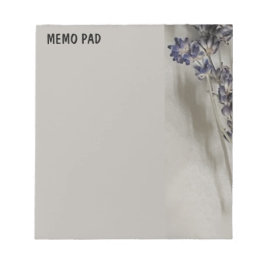 グレーのハイライトのあるラベンダーの茎 ノートパッド