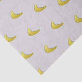 グレーのバナナパターン 薄葉紙 (詳細)