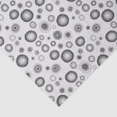 グレーのバブルモダン円パターンのギフト 薄葉紙 (詳細)
