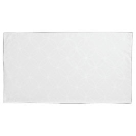 グレーのパターン上の重淡い色のなり合う円(白) 枕カバー