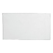 グレーのパターン上の重淡い色のなり合う円（白） 枕カバー (裏面-右)