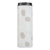 グレーのパンプキン オータム フォール シーズン パターン タンブラー (裏面)