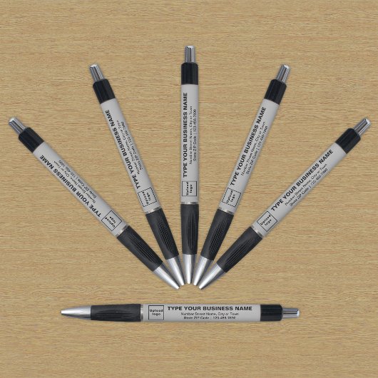 グレーのビジネスブランドのペン ボールペン