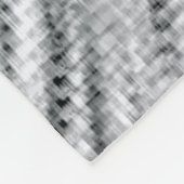 グレーのピクセル風 フリースブランケット (角)