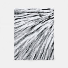 グレーのピクセル風 フリースブランケット