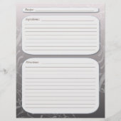 グレーのフェードクラスの渦巻きレシピページ (正面)