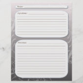 グレーのフェードクラスの渦巻きレシピページ (裏面)