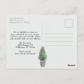 グレーのフロントドアの動きの発表 ポストカード (裏面)