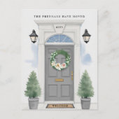 グレーのフロントドアの動きの発表 ポストカード (正面)