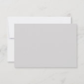 グレーのブッシュとフラワーのゴールドの返信カード 出欠カード (裏面)