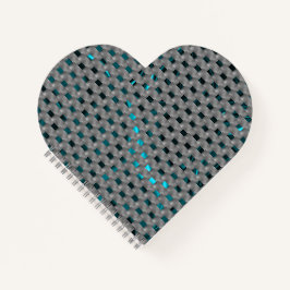 グレーのプレート、四角形の下のシアンの画像 ノートブック