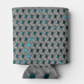 グレーのプレート、四角形の下のシアンの画像 缶クーラー (裏面)