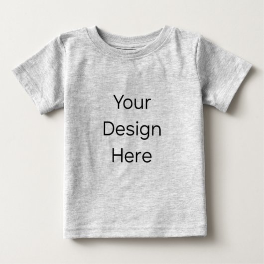 グレーのベビーTシャツ ベビーTシャツ (正面)
